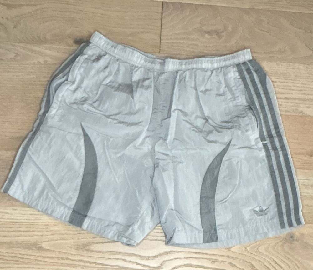 Adidas Adicolor 2000s Shorts Size L Grey Nylon Athletic